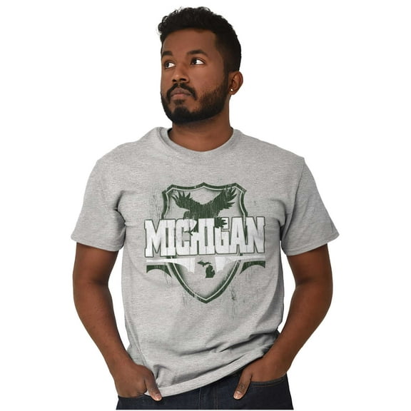 Michigan MI Pride Gameday Spirit Cool Men's Graphic T Shirt Tees Brisco Brands S