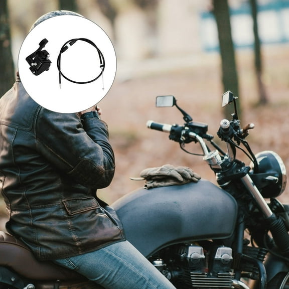 ROSENICE Motorbike Throttle Lever 1 Set Accelerator Function Black Aluminum for Motorcycle Riders