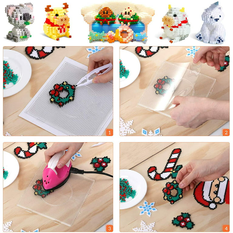 Christmas Fuse Beads Kit - 2500Pcs+ 13 Colors Crafting Melting