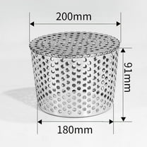 304 Stainless Steel PVC Pipe Sewer Filter Cover | Straight Insert Roof Floor Drain Screen | Mouse-Proof Conical Mesh | Rust-Resistant Water Drainage Fitting for Residential & Commercial Use