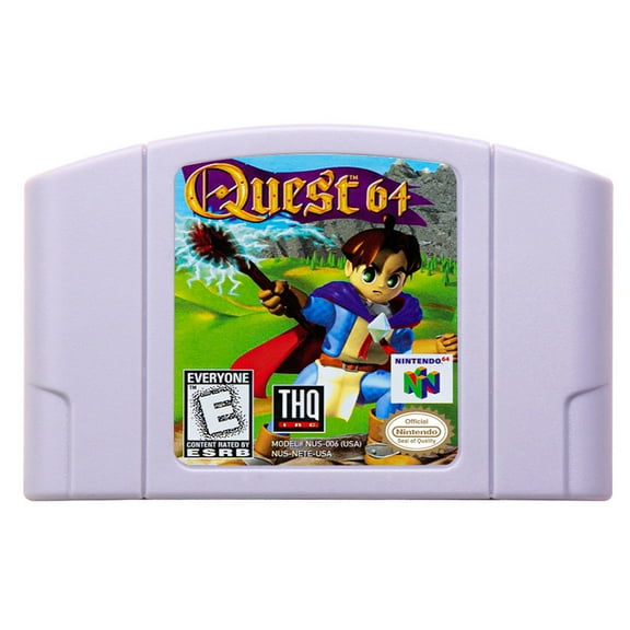 Video Games Compatible for the n64 console, replacement cartridge for Quest 64 NTSC