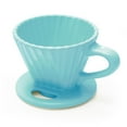 thumbnail image 3 of Chantal 8 ounce Lotus Ceramic Pour Over Coffee Filter, Fade Gray, 3 of 16