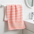thumbnail image 6 of AUNVITO 100% Cotton Bath Towels, Light Weight, Soft, Super Absorbent and Fast Drying, No Fading Multipurpose Use for Sports, Swimming, Travel, Fitness, Yoga, Multicolor, 6 of 7