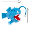 thumbnail image 2 of Camnix Anglerfish Plush Toy - 12" Blue Anglerfish Creepy Stuffed Animals, Blue Creepy Sea Life Goosefish Lanternfish Plushie, Gift Toys for Kids Birthday Gifts, 2 of 5