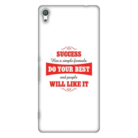 Sony Xperia XA Case, Premium Handcrafted Printed Designer Hard ShockProof Case Back Cover for Sony Xperia XA - Success Do Your (Sony Best Phone 2019)