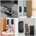 thumbnail image 3 of SHISUYAN Digital Combination Lock for Home Use Black Durable ABS and Steel Wire Material Fits Various, 3 of 8