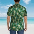 thumbnail image 4 of Sikiie Thorns Of Macro Cactus Print Men's Hawaiian Shirt, Summer Beach Button Pocket Short Sleeve T-Shirt,XX-Large, 4 of 7
