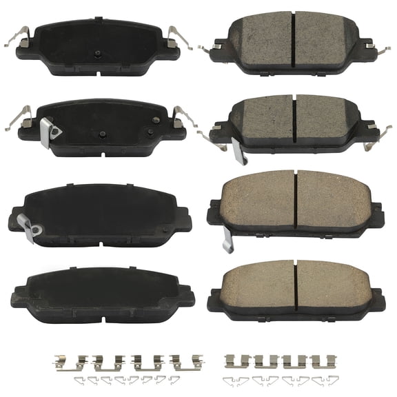 ECCPP 8PCS x Brake Pads Fits 2017-2022 for H-onda CR-V 1.5L 2017-2019 for H-onda CR-V 2.4L Front & Rear Left Right