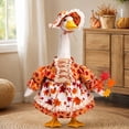 thumbnail image 4 of AZXY Thanksgiving Fall Porch Goose Outfits for 23 Inch Lawn Statue, Costume for Plastic & Cement Goose Statue, Seasonal Autumn Sculpture Accessory for Garden Yard Patio Front Porch Outdoor Decoration, 4 of 7