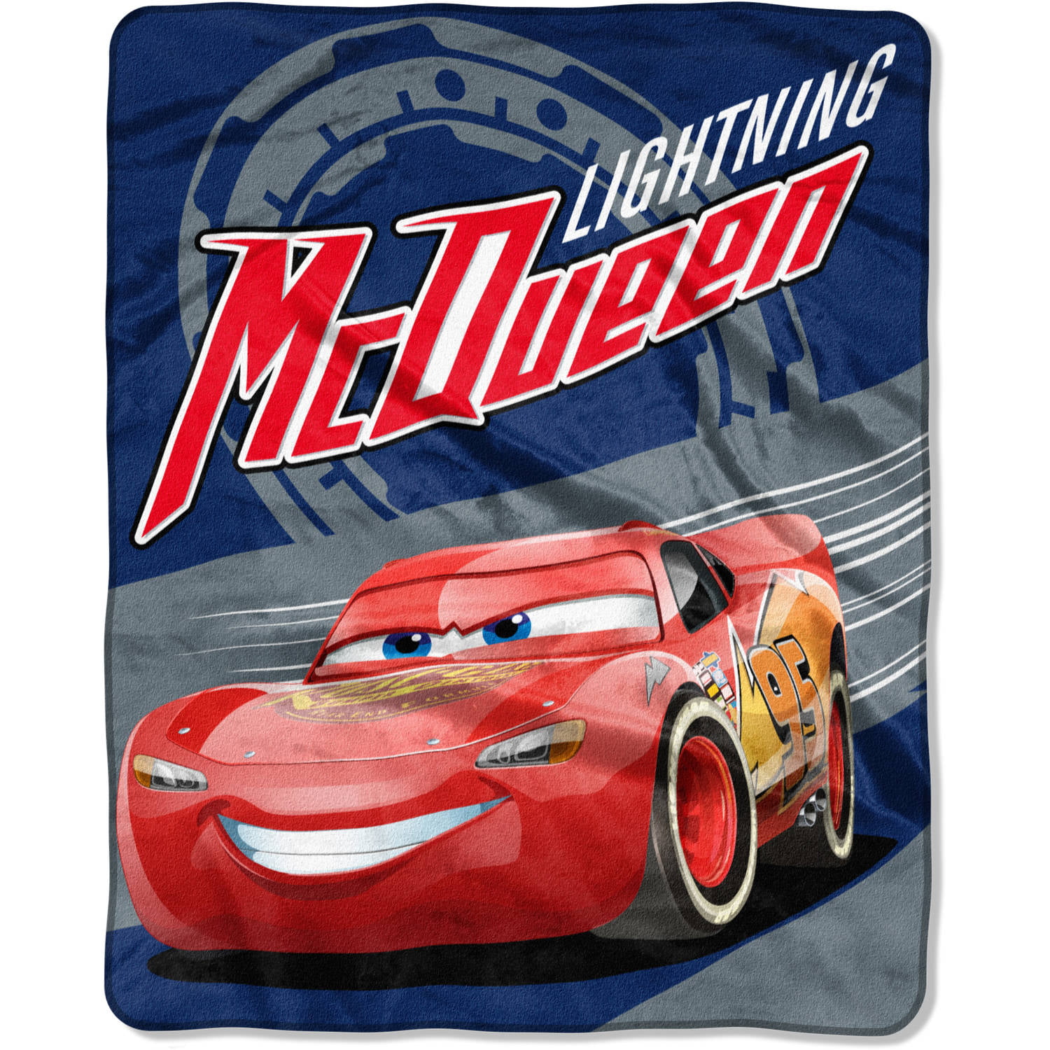 Lightning McQueen Cars 3 Race Track Fleece Blanket Throw 