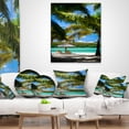 thumbnail image 4 of Designart Tropical Paradise - Beach Photography Throw Pillow - 12x20, 4 of 5