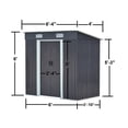thumbnail image 2 of Relyard 4x6 Metal Outdoor Storage Garden Shed, 2 of 5