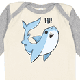 thumbnail image 4 of Inktastic Hi Cute Shark Boys or Girls Long Sleeve Baby Bodysuit, 4 of 5