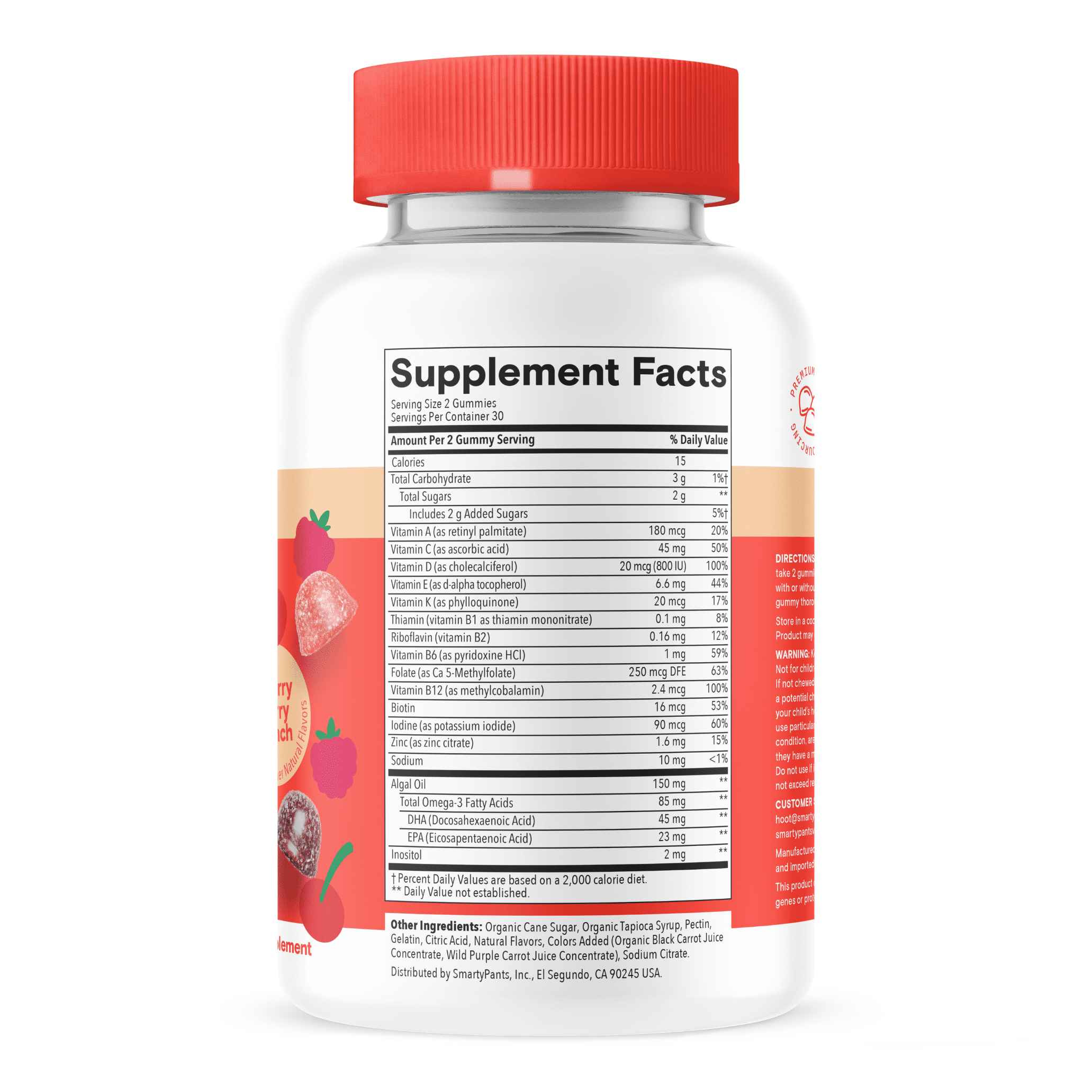 SmartyPants Kids Plus Multivitamin & Omega Gummies, New Look & Improved Formula, 60 Ct