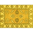 thumbnail image 1 of Ahgly Company Machine Washable Indoor Rectangle Abstract Yellow Modern Area Rugs, 5' x 8', 1 of 4
