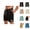 Black, variant on Men Solid Athletic Sport Shorts – Minimalist Running Workout Shorts With Flexible Waistband, Casual Gym Street Summer Wear