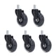 thumbnail image 5 of Rueda Girada de Silla, Fuerte Capacidad de Rodamiento de Silla Recta Resistente A Los Rasguelos 5 PCS para actualizar, 5 of 7