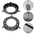 thumbnail image 3 of Iron Lampshade Cover Ring Black For Ceiling Lamp Bedroom 2Pcs 2.8X2.8In, 3 of 8