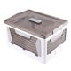 thumbnail image 3 of Caja de almacenamiento plegable apilable con ruedas inferiores, contenedor organizador de almacenamiento plegable de 1 capa, 3 of 14