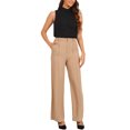 thumbnail image 2 of INSPIRAR CHIC Sin Mangas Camisa de Negocios con Cuello para Mujeres, Body de Botones Talla XL Negro, 2 of 6