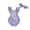 Z03-Purple, variant on MUXiin My First Easter Baby Girl Outfit Romper Letter Print Long Sleeve Hood Sweatshirt Jumpsuit with Bunny Ears