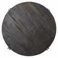 thumbnail image 3 of Benjara Round Cocktail Table with Tubular Metal Base, Brown and Gray, 3 of 3