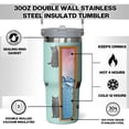 thumbnail image 3 of Cat Gift for Cat Lover,30 oz Cat Tumbler Stainless Steel Insulated with Handle (Cat-Seaform, 30 oz), 3 of 5