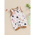 thumbnail image 3 of Suealasg Baby Boy Tank Romper Sleeveless Round Neck Dinosaur Print Jumpsuit 3 6 12 18 Months Infant Boy Summer One Piece Clothes, 3 of 7