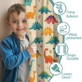 thumbnail image 3 of Blackout Kids Curtains,Colorful Dinosaur Assortment Pattern Childrens Insulated Curtains Set Of 2,Bedroom Essentials,Toddler Room Decor 42"x54", 3 of 5