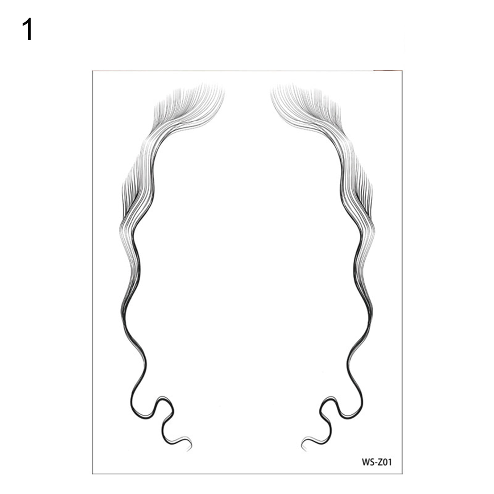 Yasu Hair Tattoo Sticker Waterproof Curling Ultra Thin Hairline Tattoo Baby Hair Edge Stickers