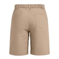thumbnail image 4 of Gubotare Boys Shorts Casual Lightweight Quick Dry Stretch Pull on Chino Golf Shorts Teen Girls Kids School Uniform Clothes Size 15-16 (Khaki,15-16 Years), 4 of 6