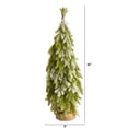 thumbnail image 2 of Nearly Natural 35in. Snow Flocked Down Swept Holiday Artificial Christmas Tree in Burlap Base, 2 of 4
