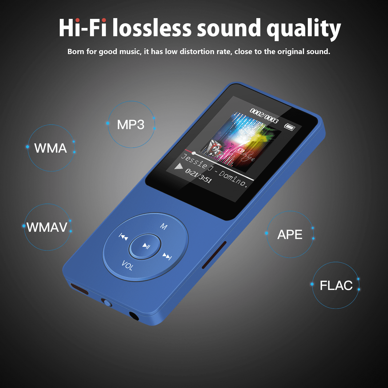 Agptek A02 8gb Mp3 Player 70 Hours Playback Lossless Sound