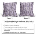 thumbnail image 6 of Purple Cream Pillow Covers 16x16 Set of 2 Boho Design Polka Dot Throw Pillows Modern Brush Strokes Print Decorative Pillowcase Square Cushion Cover Linen Case for Home Sofa Couch Bed, 6 of 6