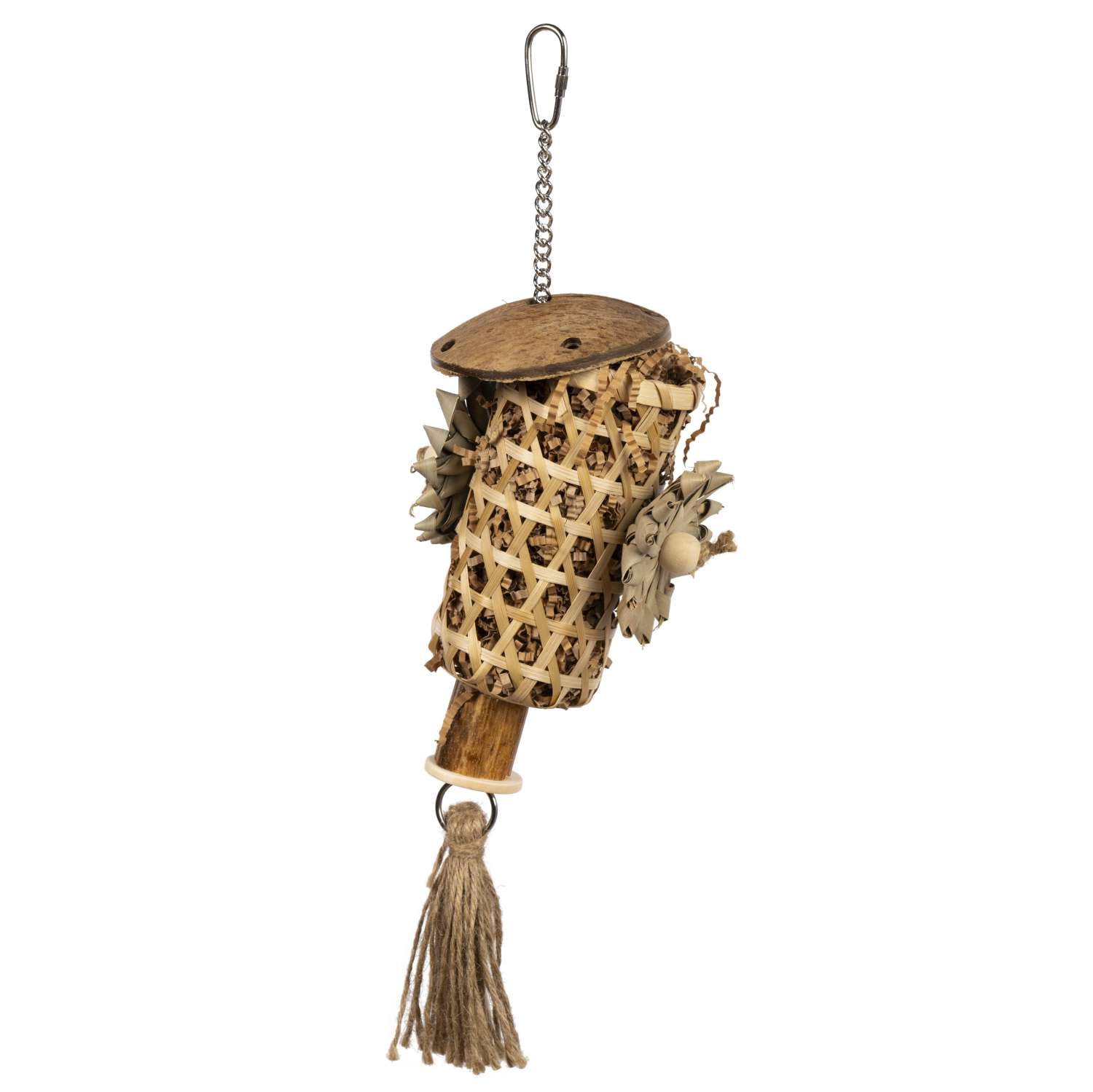 Prevue Pet Products Naturals Forage & Engage Plucky Pyramid Bird Toy