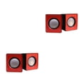 thumbnail image 1 of Altavoces de computadora Seitruly Mini USB Rojo 2Conjunto, 1 of 6