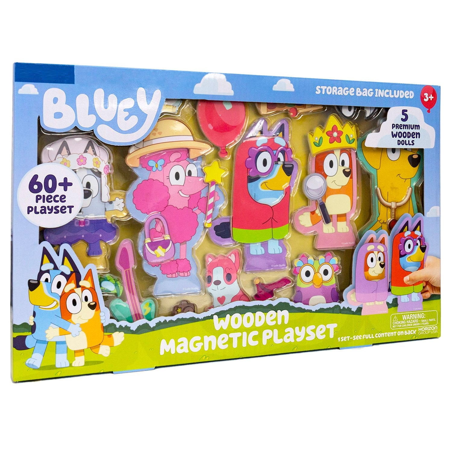 Bluey Wooden Magnetic Playset