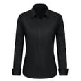 thumbnail image 6 of Black Womens Tops Womens Long Sleeve Tops Collared V Neck Shirts Lightweight Sweatshirt 2025 Fall Fashion Clothes Going Out Tops for Women, 6 of 6