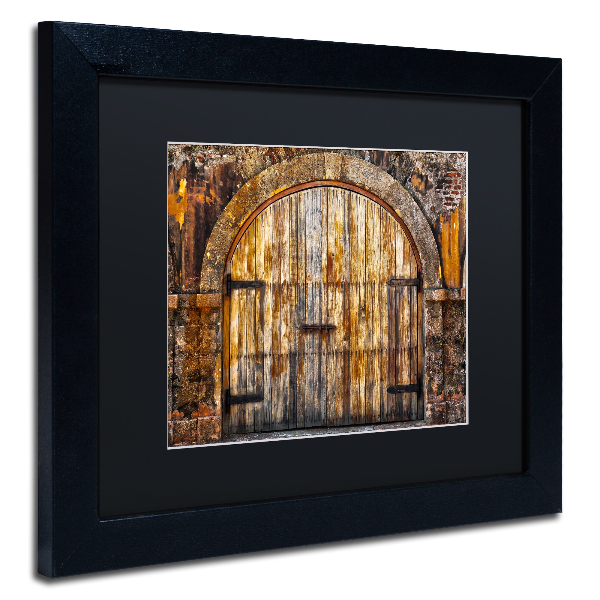 Trademark Fine Art "Castillo de San Felipe del Morro 16" Canvas Art by CATeyes, Black Matte, Black Frame
