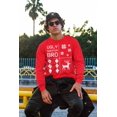 thumbnail image 3 of Old Glory Mens Ugly Sweater Bro XMAS Sweater Festive Blocks Long Sleeve T Shirt, 3 of 6