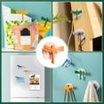 thumbnail image 6 of Needhep Over The Door Towel Racks For Bathroom Heavy Duty Self Adhesive Hooks, Banana Hook Hanger Holder Under-Cabinet Coat Hanger Wall Mount Towel Rack Hat Rack, For Hanging Clothes (Orange), 6 of 6