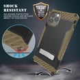 thumbnail image 4 of Case with Clip for iPhone 11 Pro, Tri-Shield [Military Grade] Rugged Cover with Metal Kickstand [Includes Wrist Strap Lanyard + Belt Hip Holster] for Apple iPhone 11 Pro (2019, 5.8" Model), 4 of 10