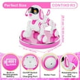 thumbnail image 3 of Contixo R3 Robotic Smart Dog Toy, Voice Commands, Dancing, ABS Material, Pink, 3 of 7