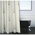 thumbnail image 3 of Simply Daisy 70" W x 73" H Filigree Forrest Geometric Print Polyester Shower Curtain, Ivory, 3 of 3