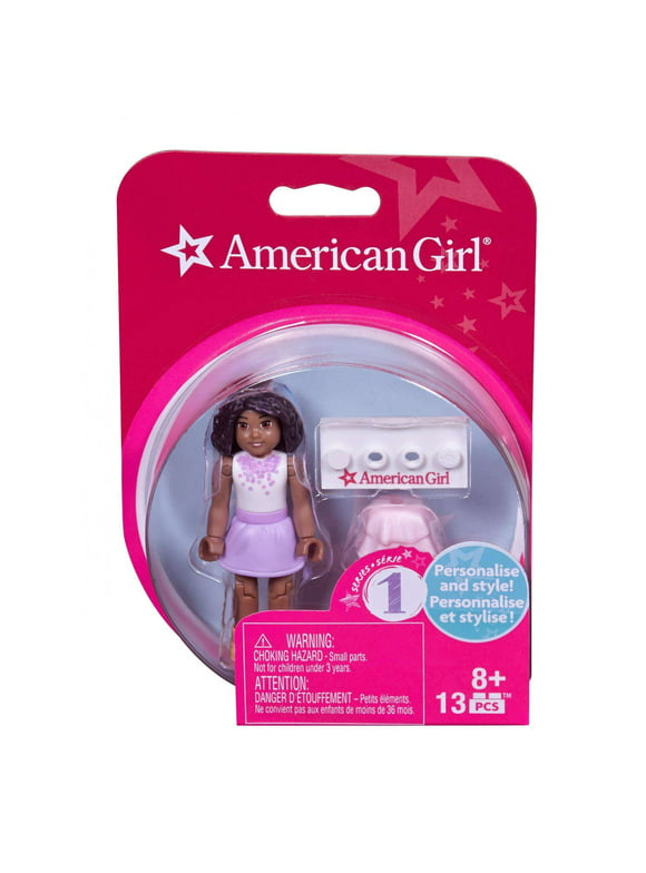 Mega Bloks American Girl White Top & Purple Skirt Mini Figure