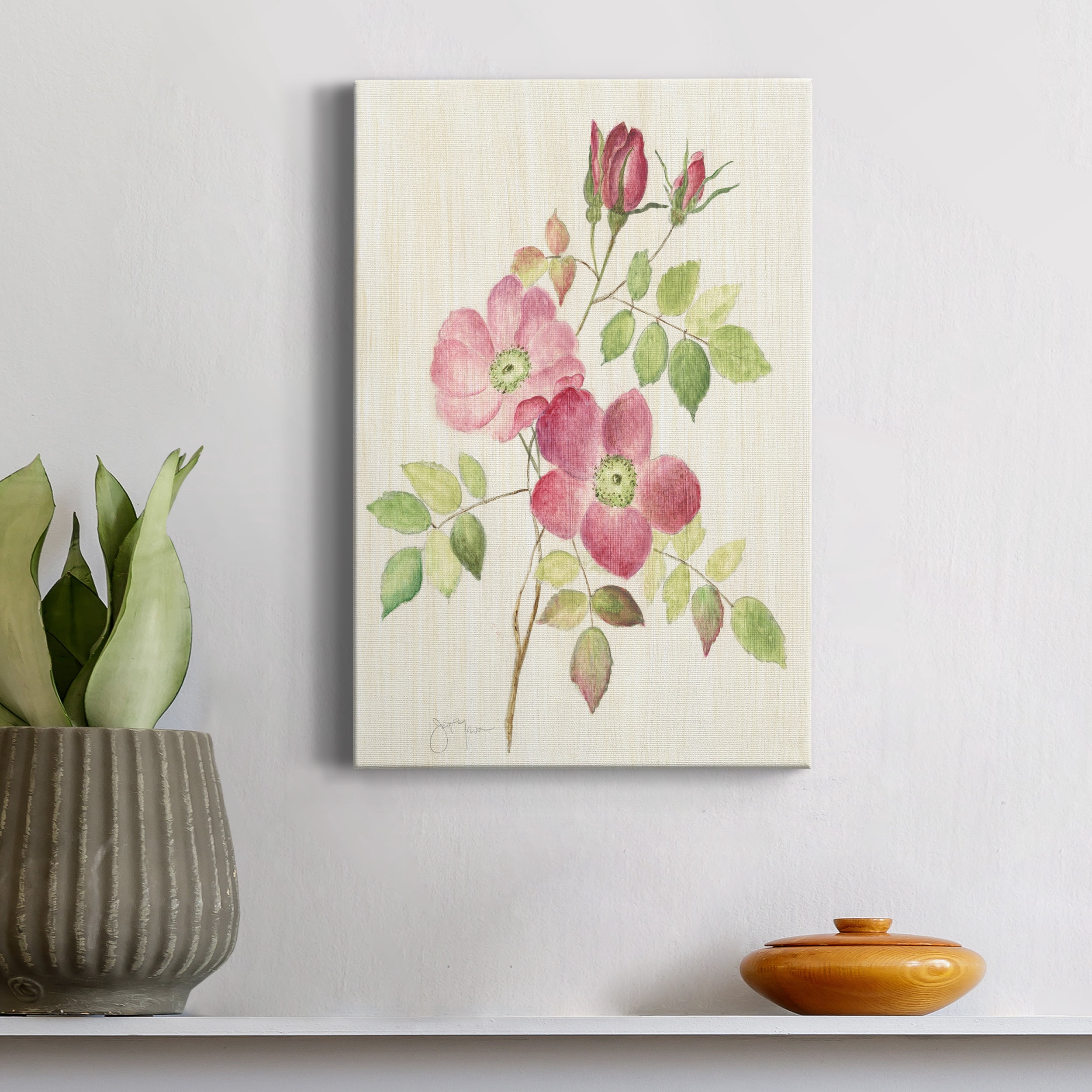 Dusty Rose I Premium Gallery Wrapped Canvas - Ready to Hang - 32 x 48