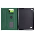 thumbnail image 4 of Case for Amazon Fire 7 2015/2017/2019, Carbon Fiber Texture PU Leather Multi-Angle Viewing Stand Shockproof Flip Case with Card Slots Magnetic Clasp, for Amazon Fire 7 2015/2017/2019, Dark Green, 4 of 6