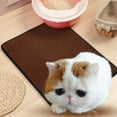 thumbnail image 1 of YOPTOP Tapis Attrape-Litière pour Chat/chaton à Double Couche en EVA Imperméable et Pliable, Gris, 40x50 cm, 1 of 10