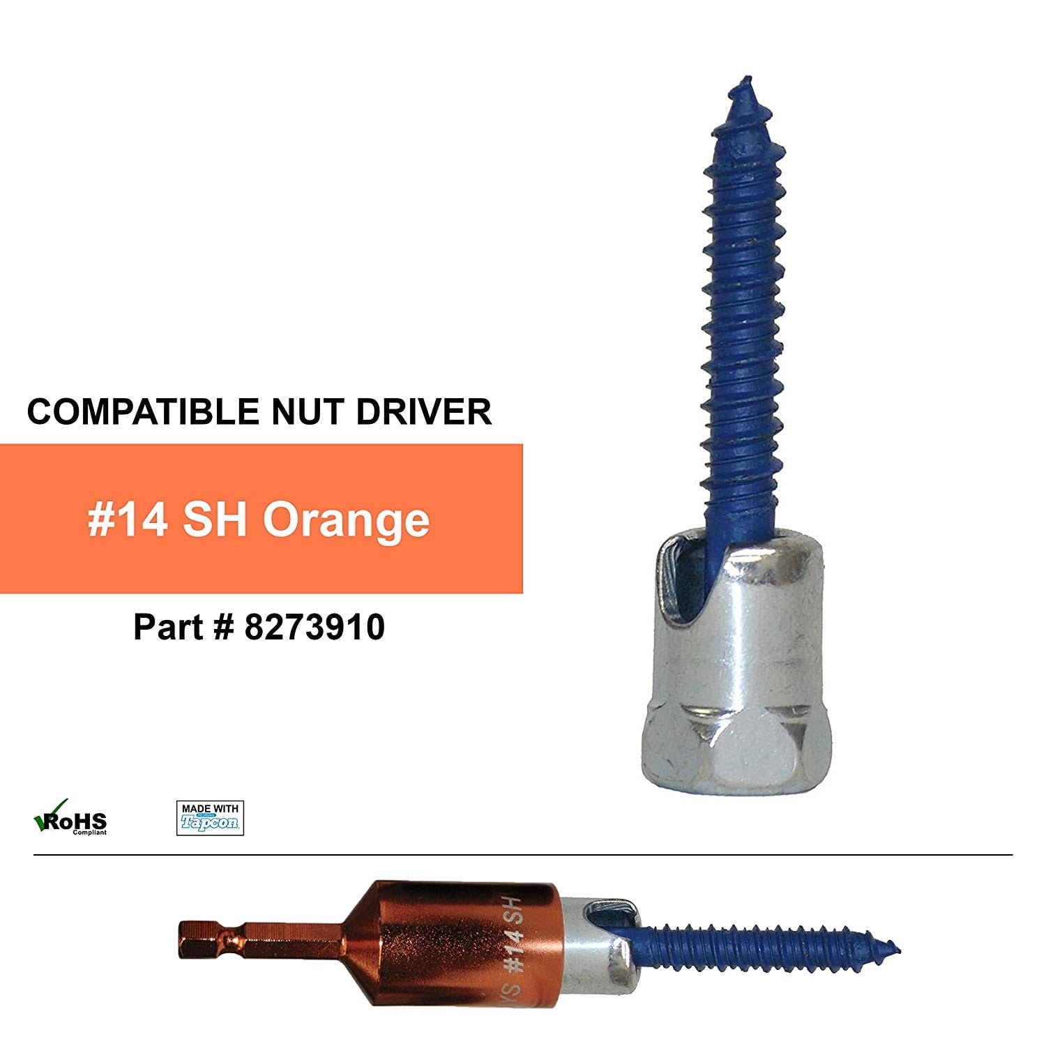 5/16 x 1 3/4 in. Sammys Rod Anchor Super Screw, Swivel Head with 3/8 in. Threaded Rod Fitting, for Concrete (Pkg.=25)