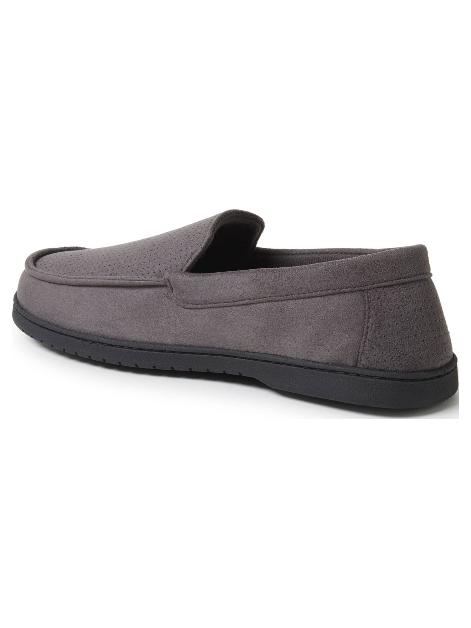 DF by Dearfoams Men's Jason Perf Microsuede Moccasin Slippers